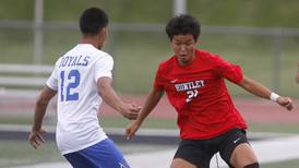 Boys soccer: Huntley battles back to force 1-1 tie with Larkin in Huntley Quad opener