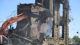 Historic U.S. Steel office building in Joliet torn down after devastating fire