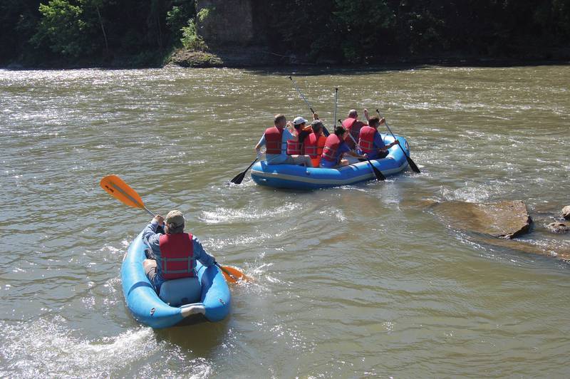 White water rafting along the Vermilion River