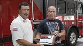 Dixon Rural fire chief presented award for saving gunshot victim’s life
