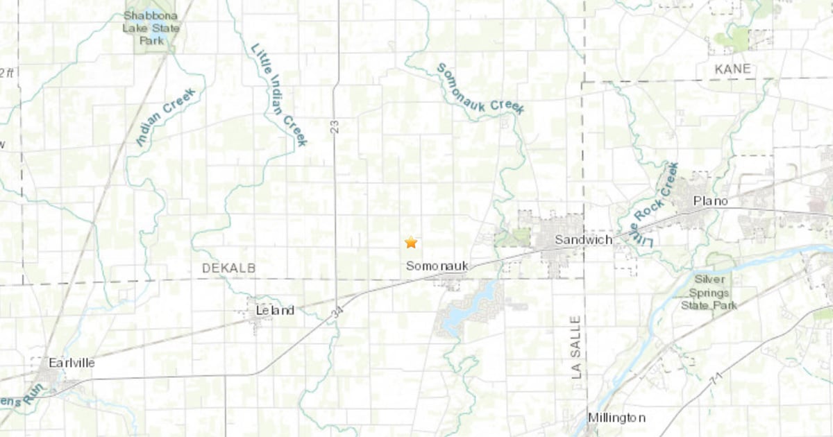 Earthquake reported in Somonauk, felt across region