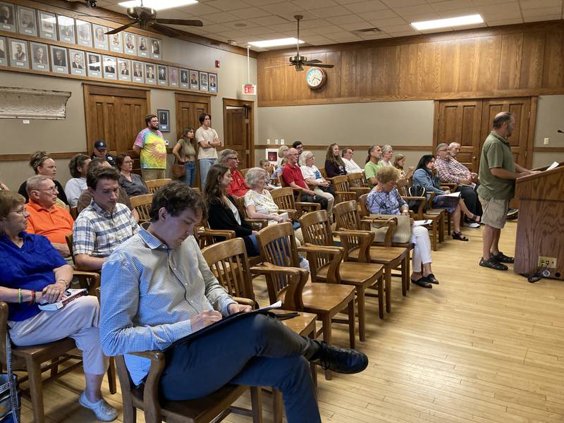 Geneva residents attended Monday’s City Council meeting to advocate for saving old burr oak trees from being felled for development.