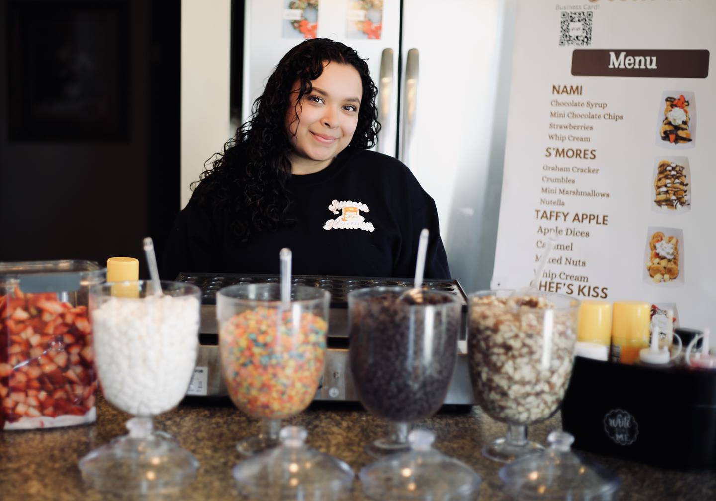 Jasmine Rico started her own catering business Sweets in Heaven Mini Pancakes and will be at local festivals this summer.