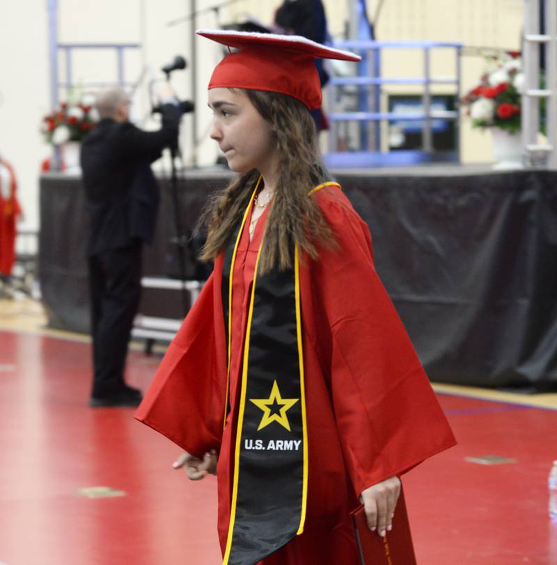 Eliana West graduated from Oregon High School on May 19, 2024 and is entering the Army. Her mother, Tina, a veteran of the Air Force, was one of the speakers at Oregon's Memorial Day Service on Monday, May 27, 2024.