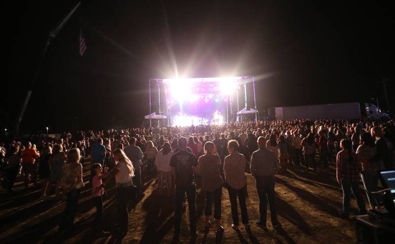 A big crowd attends the Mitchell Tenpenny concert during the 169th Bureau County Fair on Thursday, Aug. 22, 2024 in Princeton.