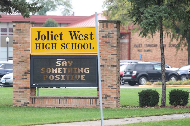 Joliet West High School on Thursday, Oct. 12, 2023 in Joliet.