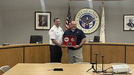 Dixon firefighter honored for 26 years of service with the department