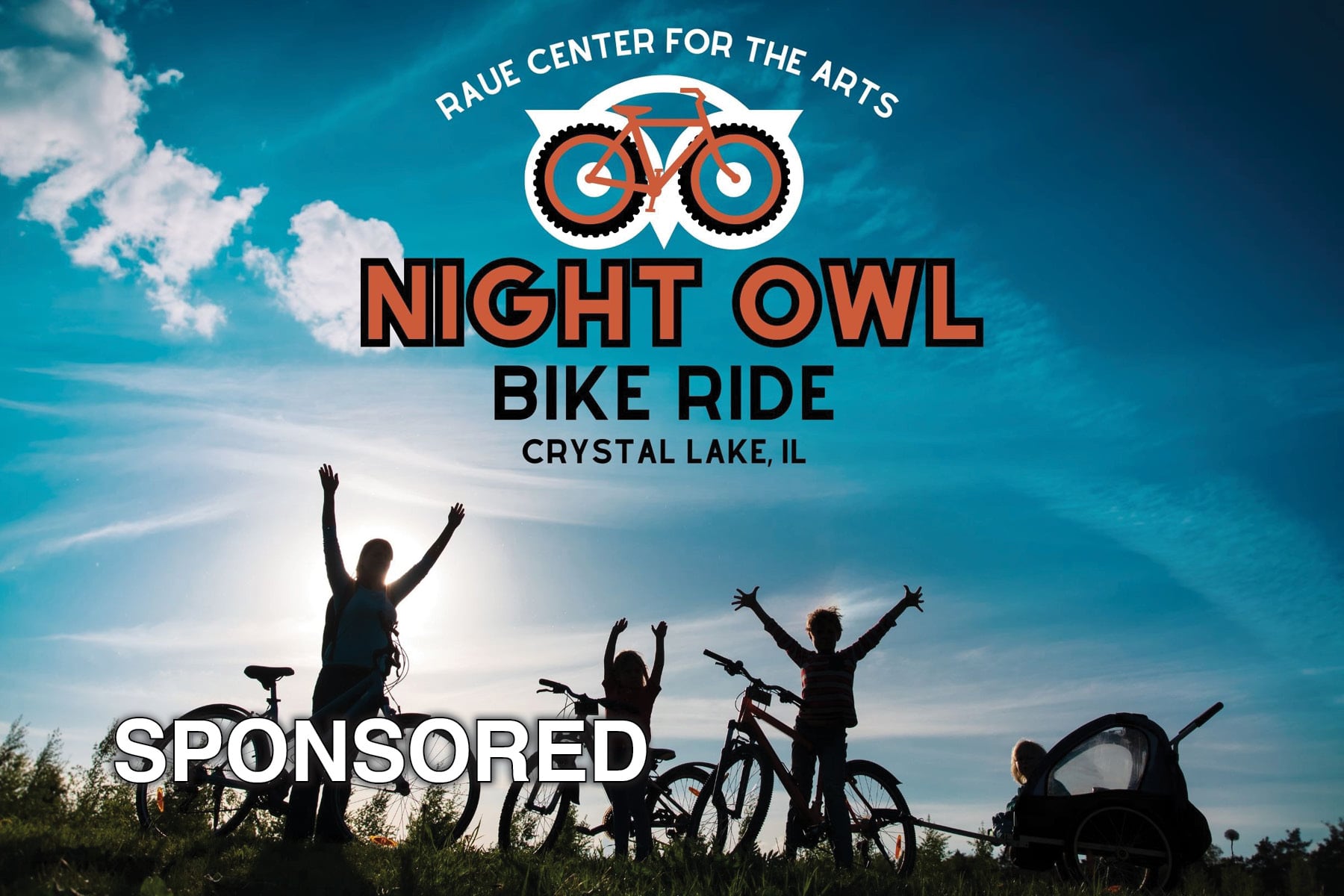 Bike Under the Stars at Raue Center’s Night Owl Bike Ride!