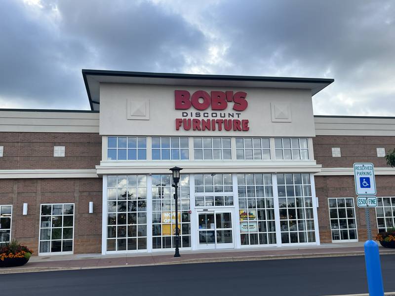 Bob’s Discount Furniture store is located at 1820 S. Randall Road, Algonquin.