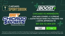 Caesars Sportsbook promo code Illinois: +700 on our Bears-Vikings parlay