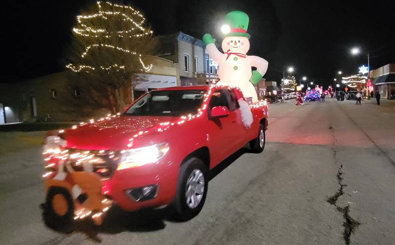 The city of Ladd's annual Christmas Parade on Saturday featured many decorative entries from the surrounding area.