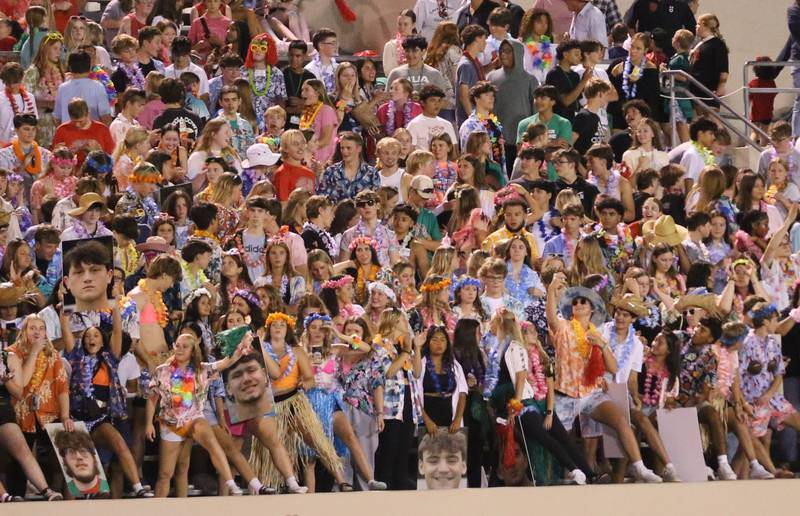 L-P super fans cheer on the Cavaliers while playing Ottawa on Friday, Sept. 13, 2024 at Howard Fellows Stadium.