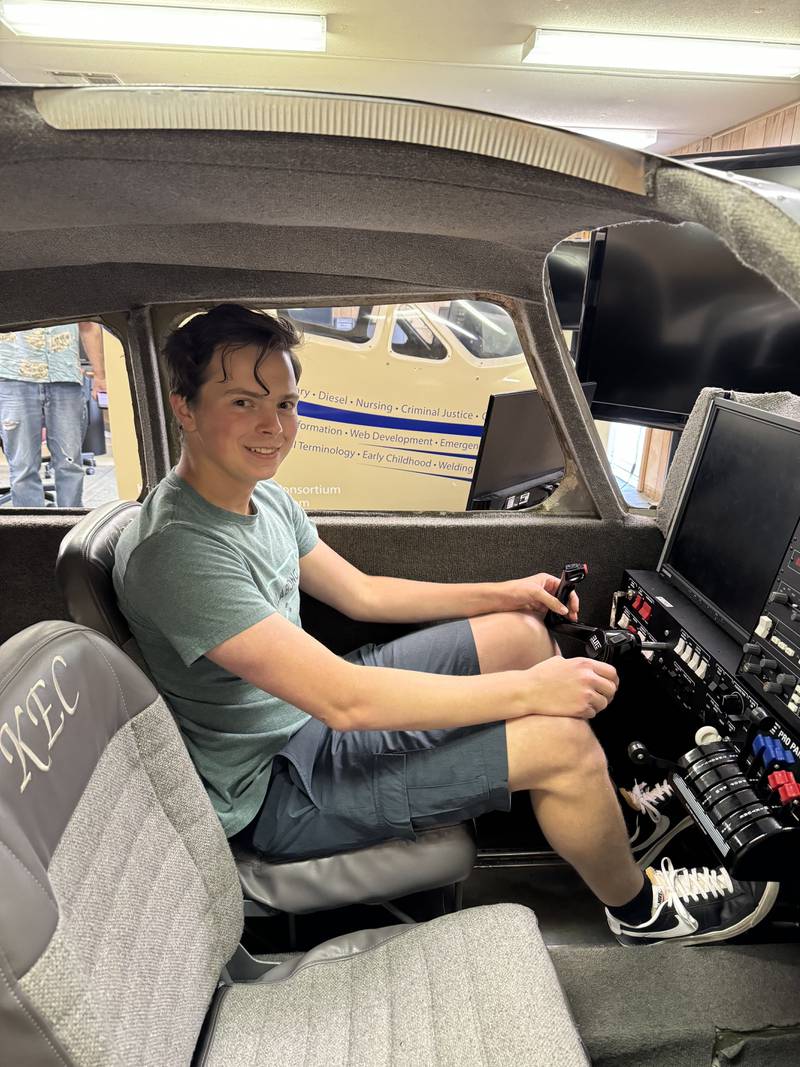 Sycamore High School senior Nicholas Biundo was awarded a $2,000 scholarship from DeKalb Experimental Aircraft Association to for flight lessons at the DeKalb Taylor Municipal Airport.