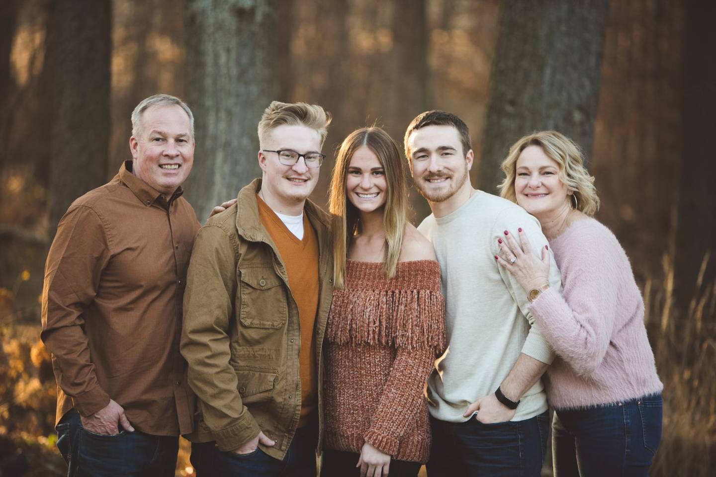 The Holzer family. (from left to right: Michael, Jacob, Melanie, Nicholas and Brenda Holzer)