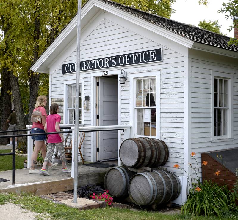 Many visitors toured the Illinois and Michigan Canal Toll Collector's Office on Saturday, July 8, 2023, in Ottawa during Canal Day celebrating the 175th anniversary of the canal opening.