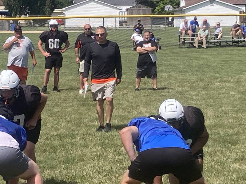 Princeton alumn Todd Stevens, head coach at Washington, made a homecoming for the controlled practice/scrimmage at Little Siberia Field on Thursday, July 18.