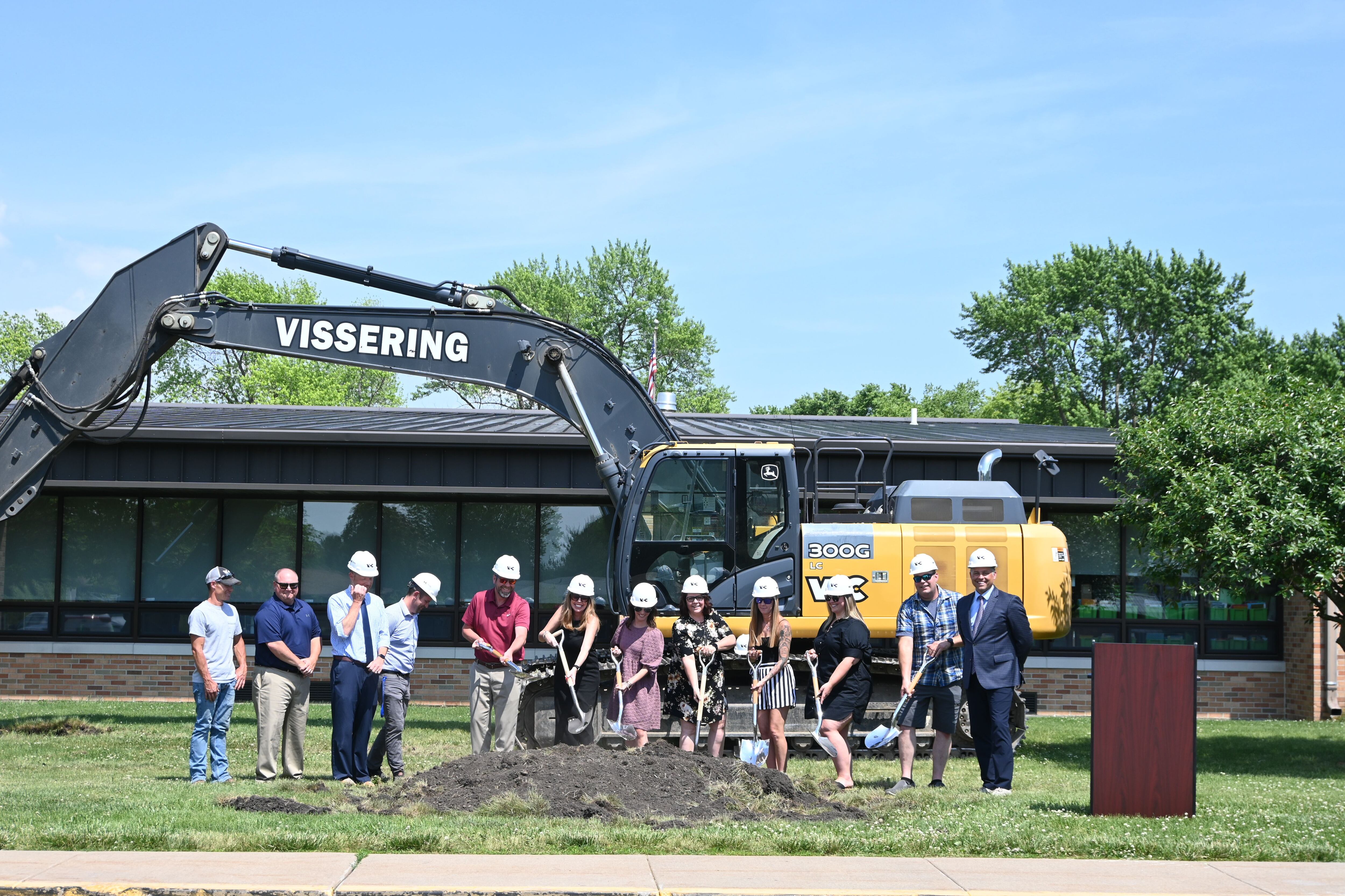 A groundbreaking ceremony was conducted Friday, June 2, 2023, for the first phase of the expansion of Northwest Elementary School in La Salle.