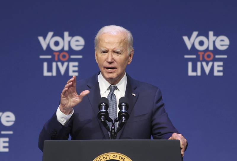 President Joe Biden speaks at a 2024 Prosperity Summit Tuesday, July 16, 2024, in North Las Vegas, Nev. (AP Photo/Ronda Churchill)