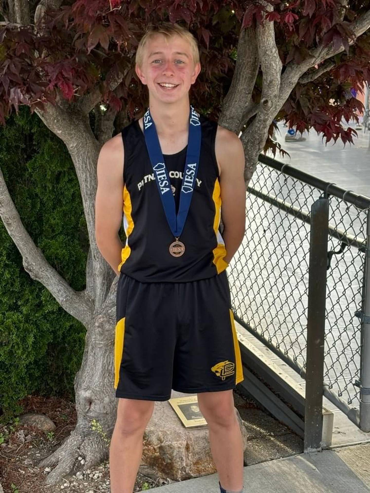 PCJH's Maddox Poole placed third in the 8th grade boys IESA 2A 1,600-meter run with a time of 5:01.12.
