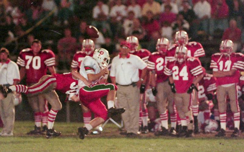 L-P and Ottawa play football during the "Gridiron Game"  on Sept. 25, 1998 at Ottawa High School.