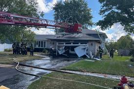 Garage damaged in Plainfield house fire