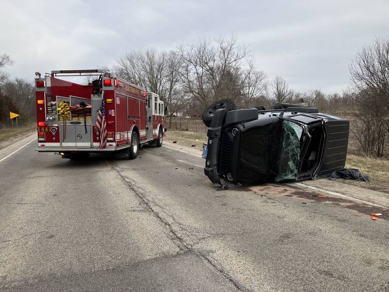 A person was airlifted with injuries that are believed to be life threatening from a car crash involving a semi-truck near Richmond Wednesday, the Richmond Township Fire Protection District reports.