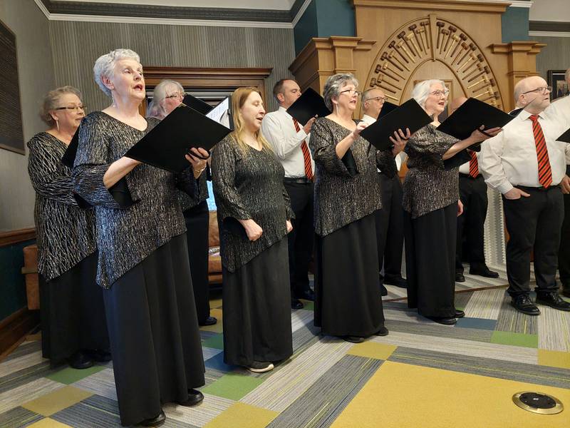 The Prairie Singers entertained dozens Tuesday, April 2, 2024, at the Streator Public Library.