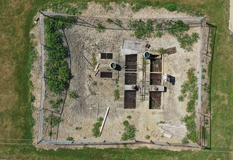 A view of the wastwater treatment plant on Thursday, Sept. 12, 2024 at the Putnam County Jr. High School in McNabb. The school does not have city water and is on it's own seperate well.