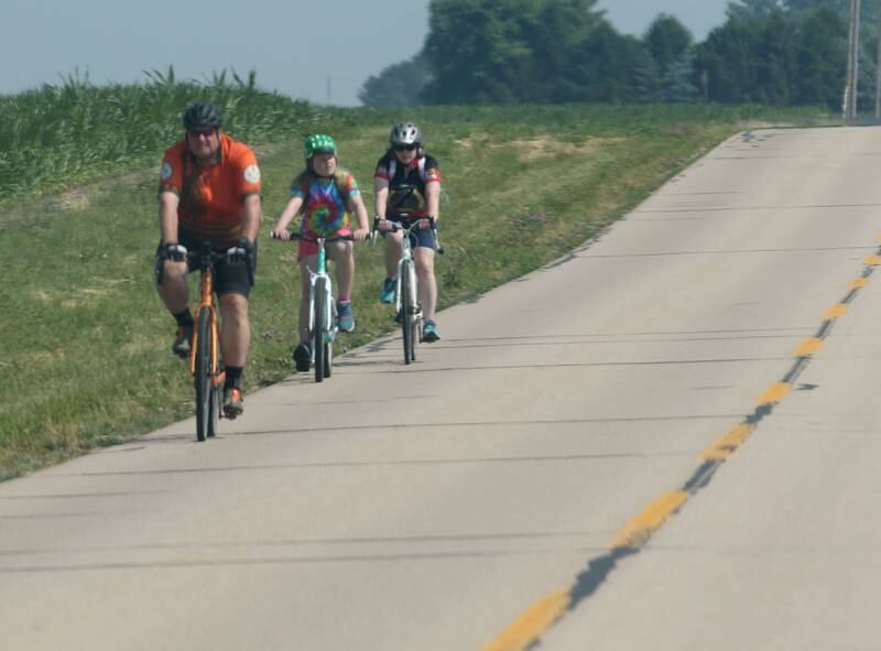 A group of cyclists ride during the annual Z Tour Bike Ride on Saturday, June 24, 2023 in Princeton. This year Princeton held the inaugural Bike Fest at Rotary and Zearing Park.