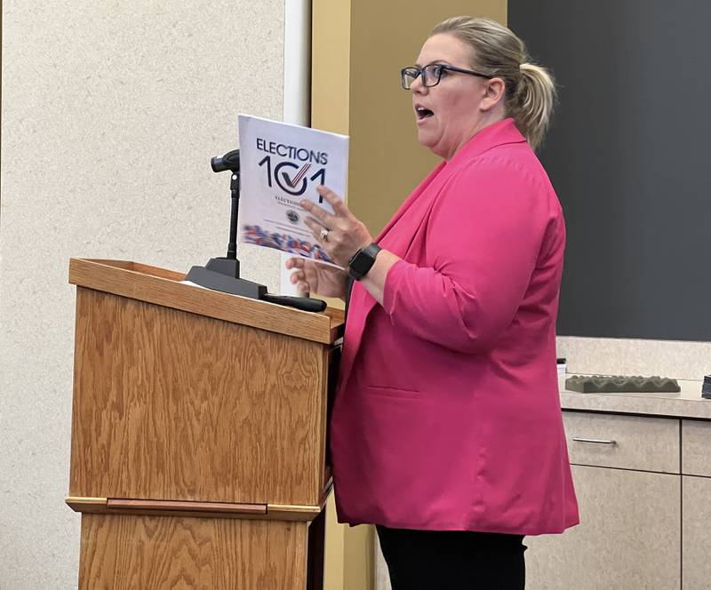 DeKalb County Clerk and Recorder Tasha Sims told the DeKalb County Board Committee of the Whole on June 12, 2024, a new vote-by-mail dropbox will be installed on county property ahead of the next election.