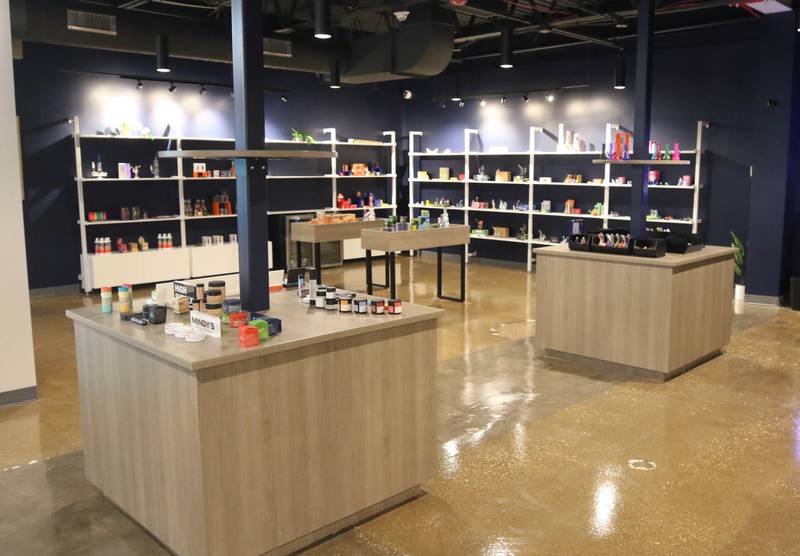 NuEra cannabis dispensary Thursday, May 23, 2024, opening day for the dispensary which is located at 818 West Lincoln Highway, in the Junction Shopping Center.