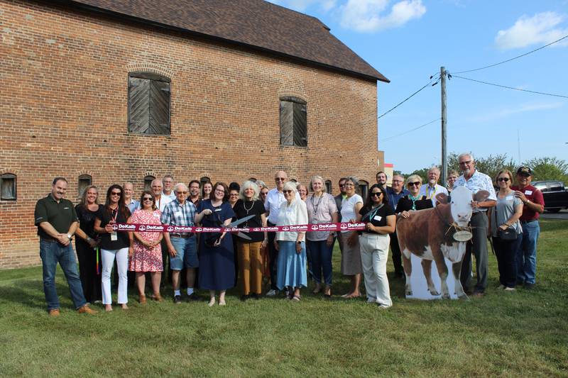 The DeKalb Chamber of Commerce celebrating “The Winner” barbed wire patent's 150th anniversary