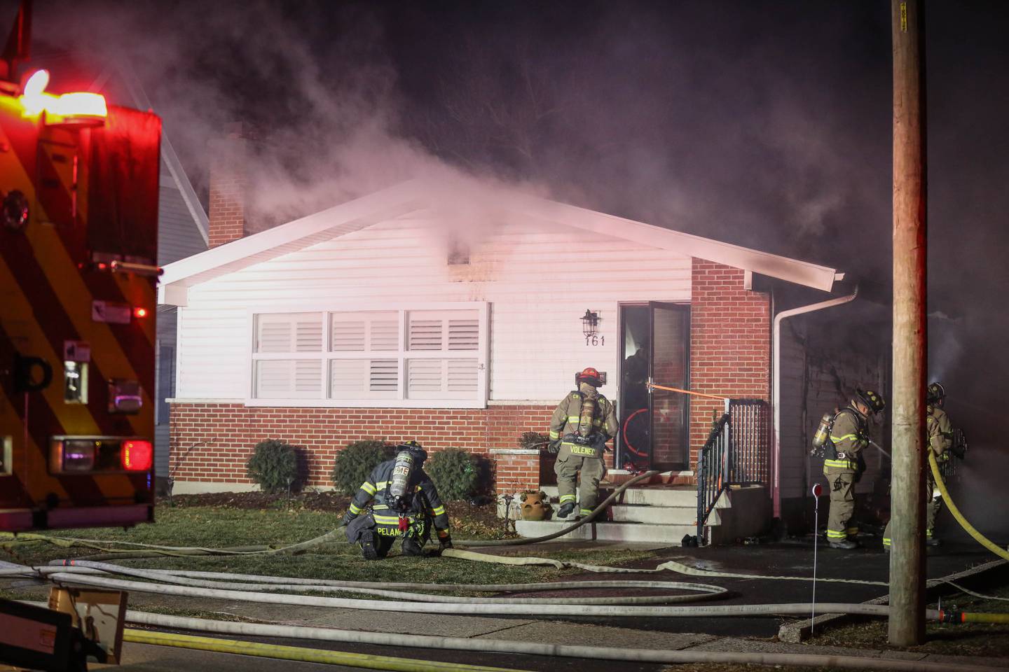 Crystal Lake firefighters and other area fire districts responded just after midnight to a fire in the 100 block of Rosedale Avenue in Crystal Lake.