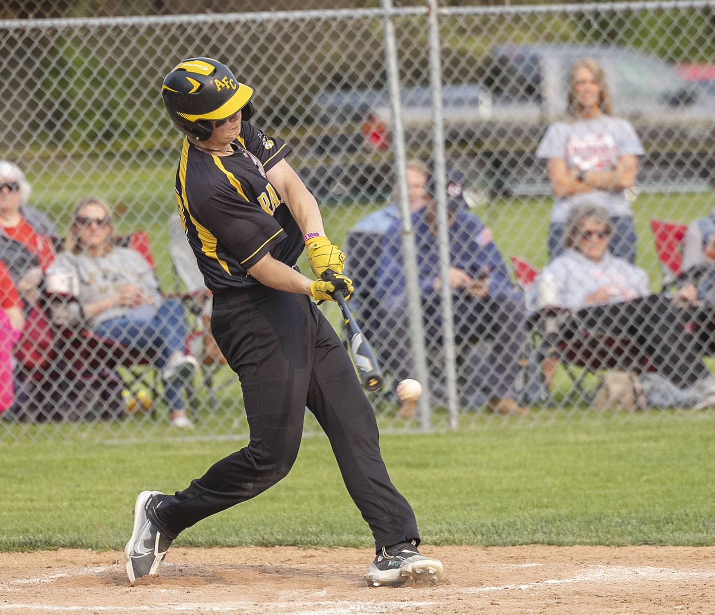 AFC’s Brock Lehman drives the ball against Morrison Wednesday, May 17, 2023.