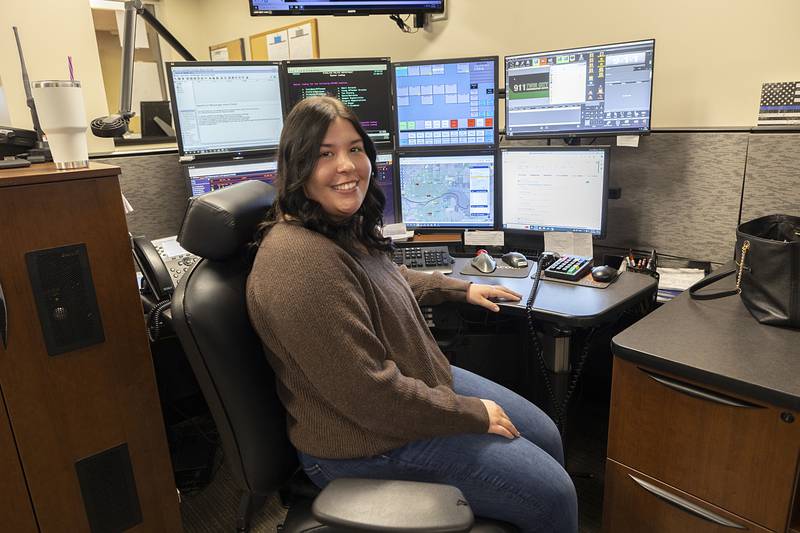 Alexis Echebarria, Whiteside County 911 dispatcher, helped talk a person through CPR after just weeks on the job.