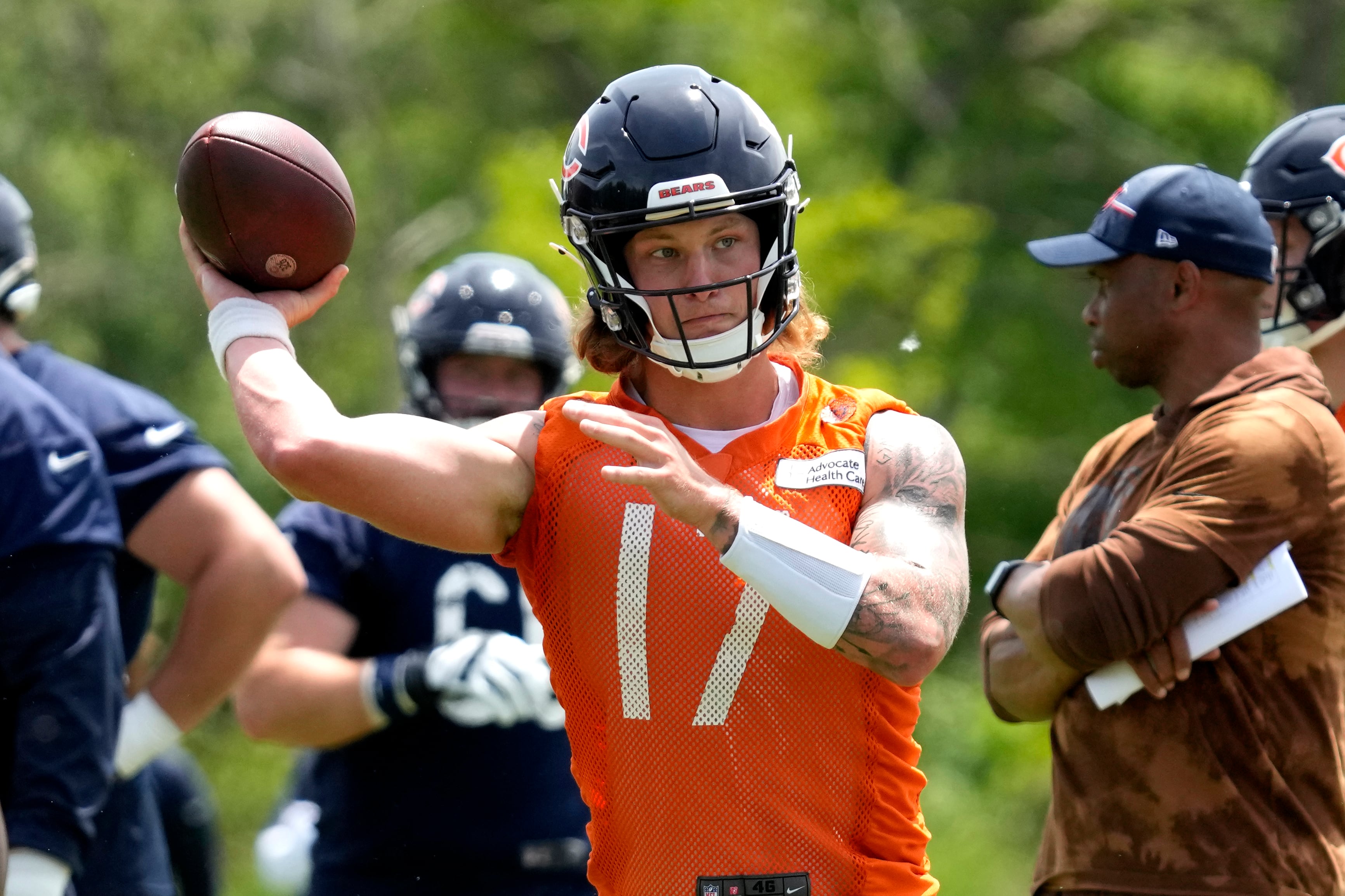 Chicago Bears backup QB Tyson Bagent was ‘grinding my absolute face off’ all offseason