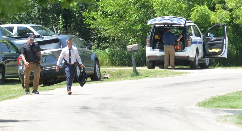 Police officers from several departments assisted the Ogle County Sheriff's Office on Wednesday, June 12, 2024, during a shooting on Wild Rice Lane in Lost Lake, a private subdivision located east of Dixon on Flagg Road.