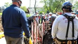 Kane County firefighters conduct trench rescue training in Geneva