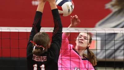 Photos: Indian Creek volleyball hosts Hiawatha