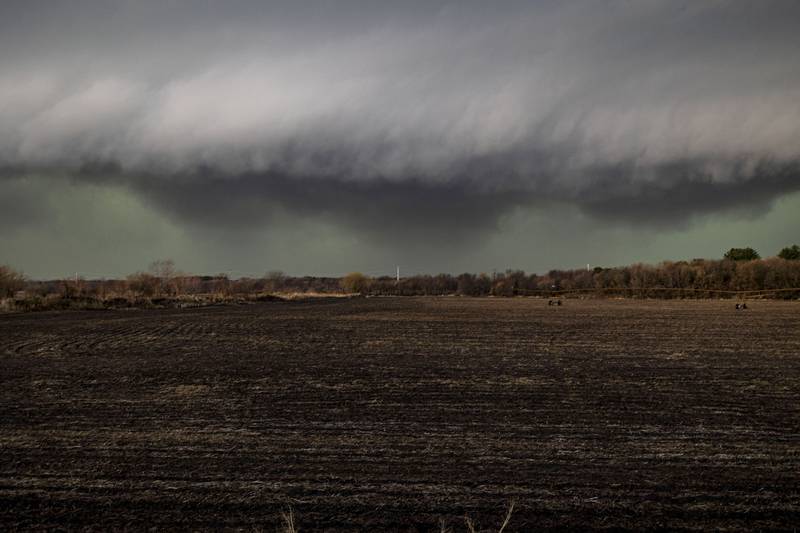 The front edge of a storm front moves across through the Sauk Valley Friday, March 31, 2023 bringing heavy rains, strong winds and hail.