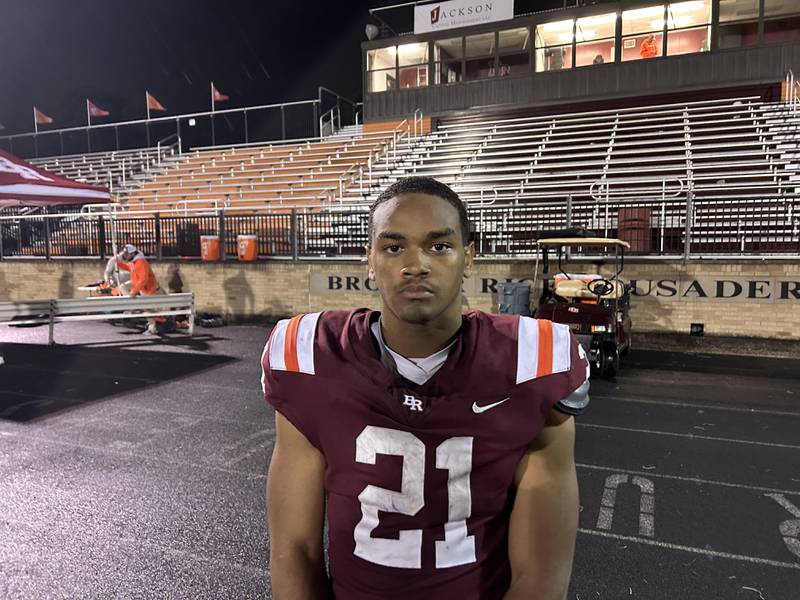 Brother Rice running back Randall Nauden rushed for two touchdowns in the Crusaders' 24-7 win over Montini on Friday in Chicago.