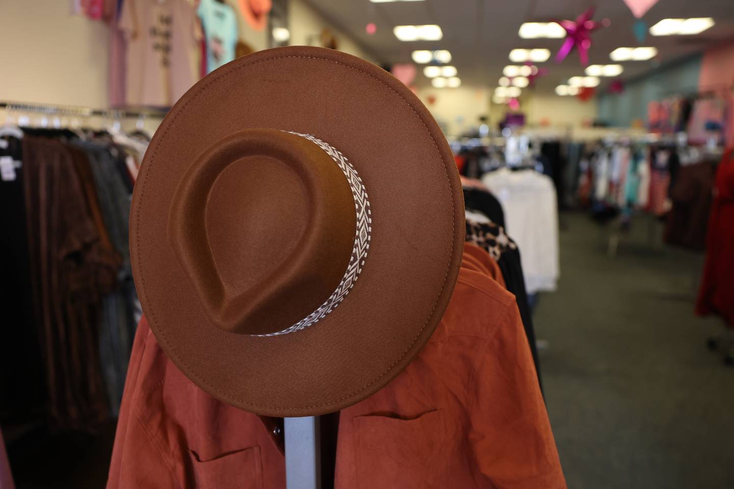 Kate’s Unique Boutique in Crest Hill offers a variety of fashion merchandise from hats to customized clothing.