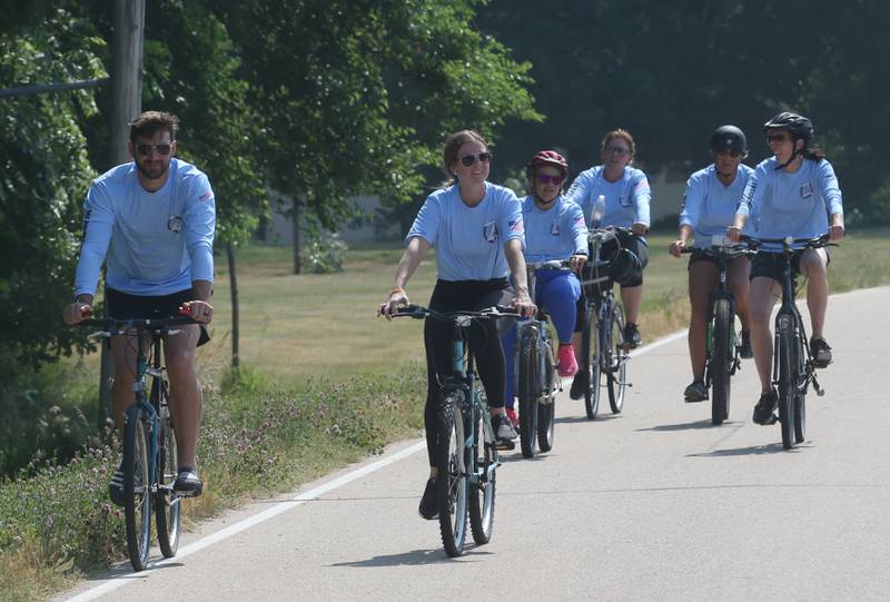 A group of cyclists ride during the annual Z Tour Bike Ride on Saturday, June 24, 2023 in Princeton. This year Princeton held the inaugural Bike Fest at Rotary and Zearing Park.