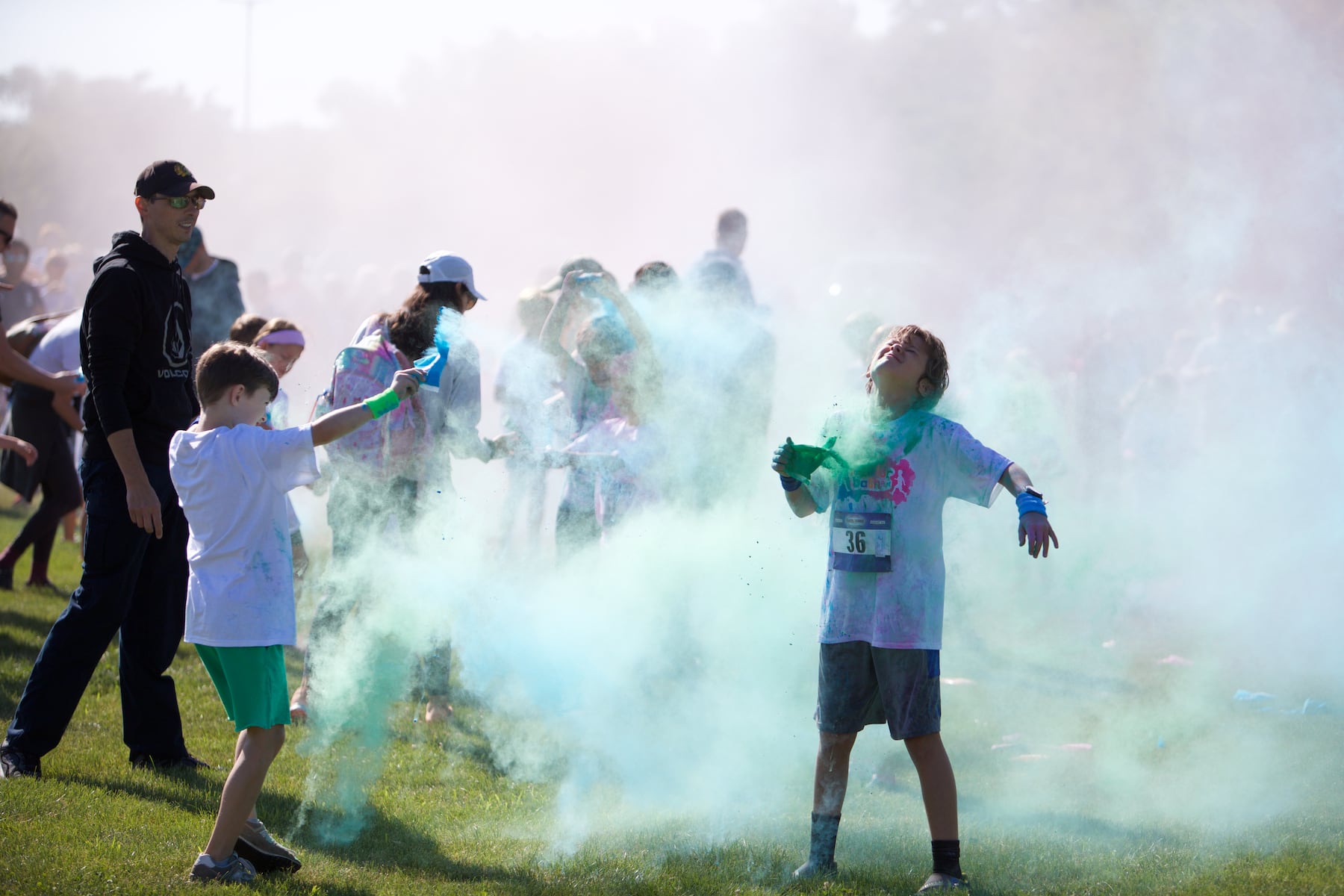 Photos: Color Run at Ackerman Park in Glen Ellyn