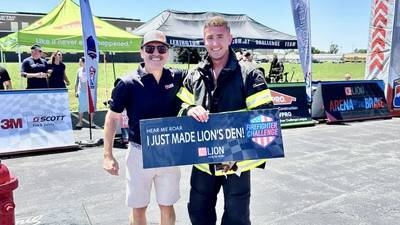 Princeton fire lieutenant Eli VanAutreve reaches the coveted ‘Lion’s Den’