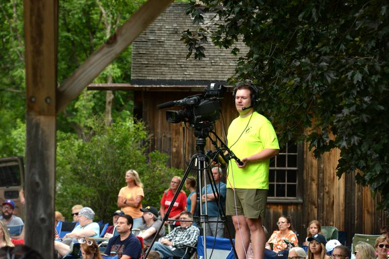 The Oregon Ganymedes game with the DuPage Plowboys was televised live complete with a play-by-play broadcast from the John Deere Historic Site in Grand Detour on Saturday, June 8, 2024.