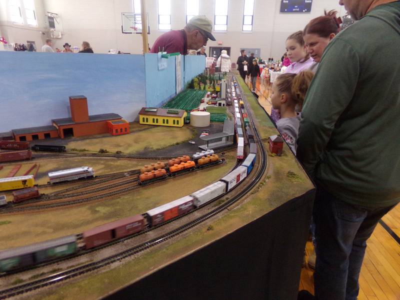 Model train displays drew attention Saturday, Nov. 25, 2023, at the Streator Incubator as part of the Keeping Christmas Close to Home celebration.