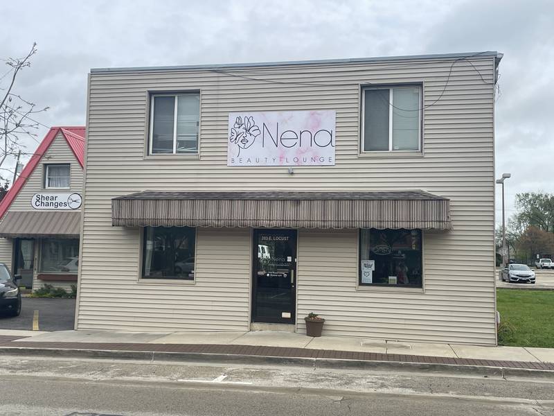 Nena's Beauty Lounge is seen April 29, 2024 at 203 E. Locust Street in downtown DeKalb.