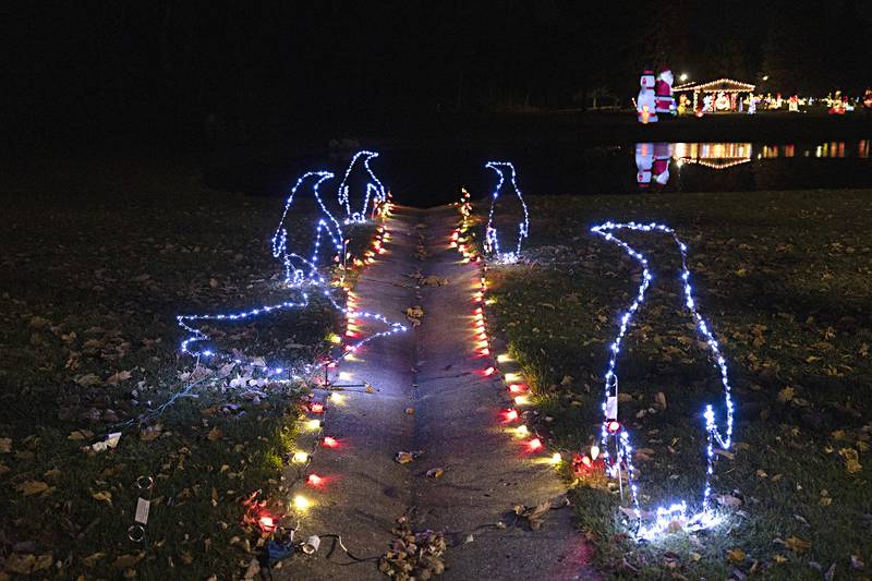 The lighted displays are fun and unique scenes provide by local groups and organizations.