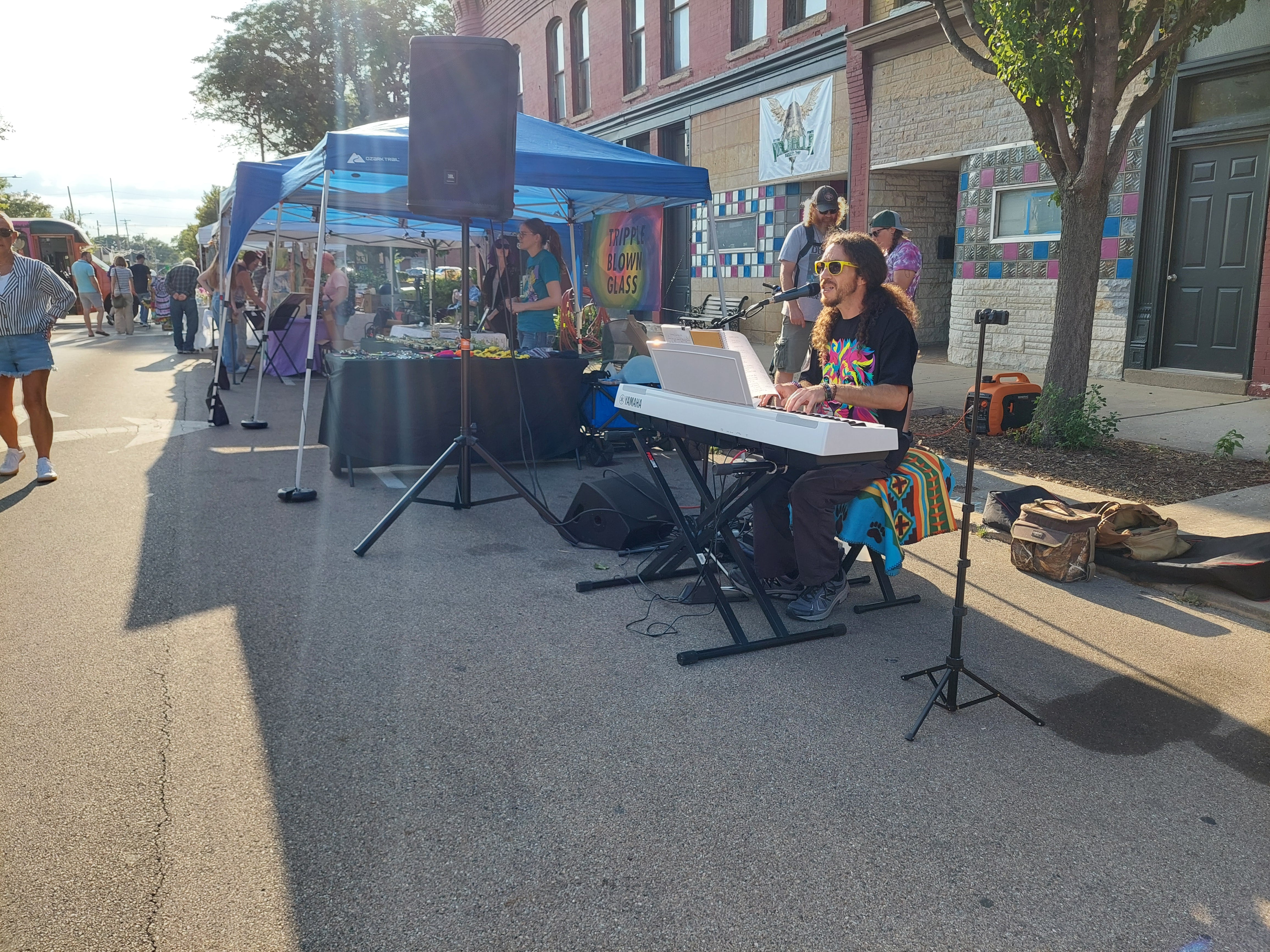 Musician Patrick Butler provides live entertainment Friday, July 19, 2024, during Ottawa's Third Friday.